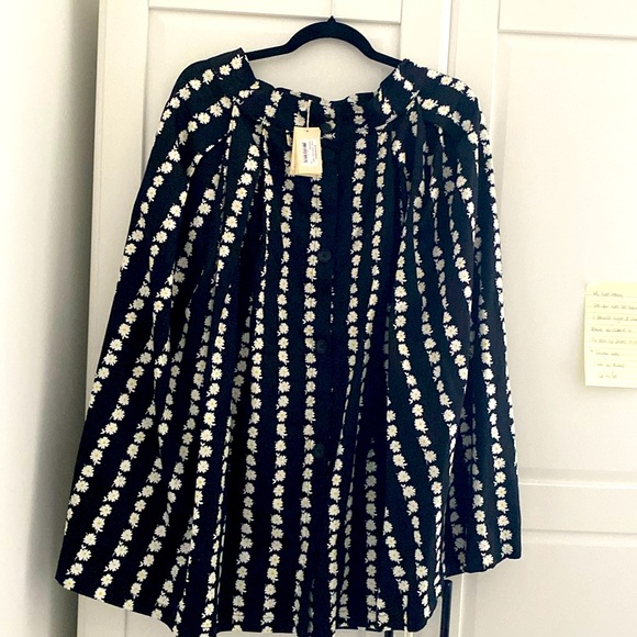 Maje Japhanie Pleated Daisy Print Skirt Size 3 (Large) - Picture 1 of 4